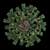Festive Christmas Wreath Decor 3D model small image 1