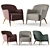 Elegant Molteni & C D.151.4 Lounge Chair 3D model small image 1