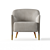 Elegant Molteni & C D.151.4 Lounge Chair 3D model small image 4