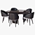 Minotti Lawson Chair & Wedge Table 3D model small image 2