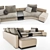 Modern Italian Minotti Daniels 3 3D model small image 2