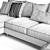 Sloan U-Sectional Sofa: Modern Elegance for Any Space 3D model small image 3