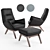 Moro: Stylish and Comfortable Armchair 3D model small image 1