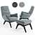 Moro: Stylish and Comfortable Armchair 3D model small image 2