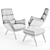 Moro: Stylish and Comfortable Armchair 3D model small image 3