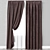 Elegant Tape Curtain: Fabien Collection 3D model small image 2