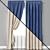 Elegant Tape Curtain: Fabien Collection 3D model small image 3