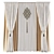 Elegant Curtain Set 3D model small image 1