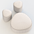 Versatile Pebble Ottoman: Stylish & Space-Saving 3D model small image 3