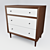 Modern Rustic Adelia 3-Drawer Chest 3D model small image 2