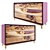 Violet 4-Drawer Chest 3D model small image 1