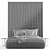 Modern Bed with Headboard 3D model small image 3