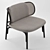 Suzenne Lounge Chair: Modern Comfort 3D model small image 3