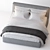 Sophisticated Elegance: Flou Gentleman Bed 3D model small image 2