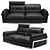 Modern Italian Style: Satis Folk Sofa 3D model small image 1