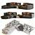 Dalton Sofa: Luxurious Comfort for Modern Living 3D model small image 3