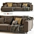 Elegant Dalton Sofa: 278x166 - Ditre Italia 3D model small image 1