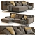 Elegant Dalton Sofa: 278x166 - Ditre Italia 3D model small image 2