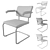 Knoll Cesca Armchair Upholstered - Stylish Modern Seating Option 3D model small image 3