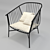 Elegant Jeanette Armchair: Perfect Comfort in Compact Design 3D model small image 1