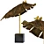 Tropical Birds Banana Leaf Sculpture 3D model small image 1