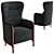 Elegant Piaval Cameo Chair 3D model small image 1