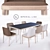 Elegant Damble Chair Luxurious Tai-ga Table 3D model small image 1