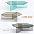 Sleek Glass Multi Side Table 3D model small image 1