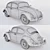 Vintage Volkswagen Beetle 1300 - Classic Car Model 3D model small image 2