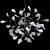 Crystal Lux Evita SP36 Black Pendant 3D model small image 2