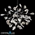 Elegant EVITA SP36 White Pendant 3D model small image 1