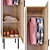 WASKA Wicker Door Wardrobe 3D model small image 2