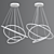 Sleek LED Trio Pendant 3D model small image 2