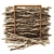 Rustic Firewood Branch Decor 3D model small image 1