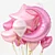 Colorful Helium Party Balloons 3D model small image 2