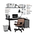 Efficient Home Office Set 3D model small image 1