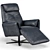 Modern Faenza Motion Lounge Chair (32"W) 3D model small image 2