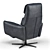 Modern Faenza Motion Lounge Chair (32"W) 3D model small image 3