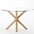 Elegant Arya Dining Table 3D model small image 4