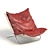 Stylish Cross Chair in Two Colors 3D model small image 7