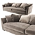 BRONX Modern Fabric Sofa: Stylish and Spacious 3D model small image 4