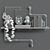 Industrial Pipe Double Shelf by Restoration Hardware 3D model small image 3