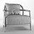 Elegant ALISON Armchair: Perfect Blend of Style and Comfort 3D model small image 3