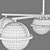 Croco Lightstar Ceiling Light: Elegant and Versatile 3D model small image 4