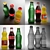 Assorted 0.25L Coca-Cola Beverages 3D model small image 3