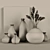 Zara Home Asymmetric Bottles: Stylish Decor for Every Space 3D model small image 3