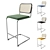 Knoll Cesca Stool: Modern Upholstered Cane Seating 3D model small image 1