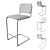 Knoll Cesca Stool: Modern Upholstered Cane Seating 3D model small image 3