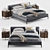 Modern Frigerio Taylor Bed Set 3D model small image 1