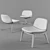 Calligaris College Lounge Chair 3D model small image 3